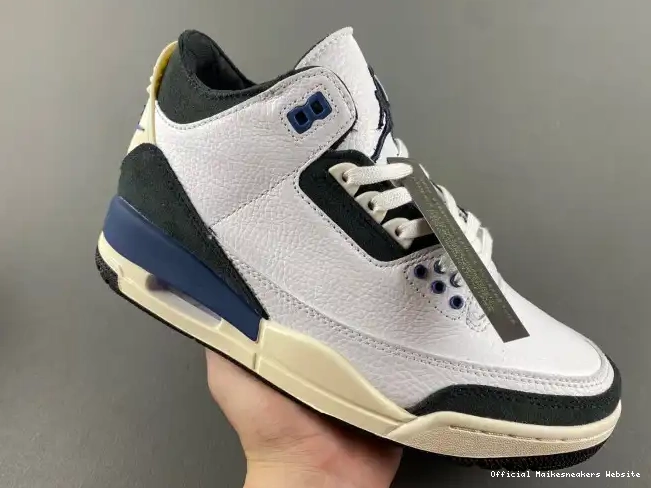 Official Maikesneakers Blue OG HV8571-100 A Ma Jordan 3 Air Maniere x SP Diffused 0612